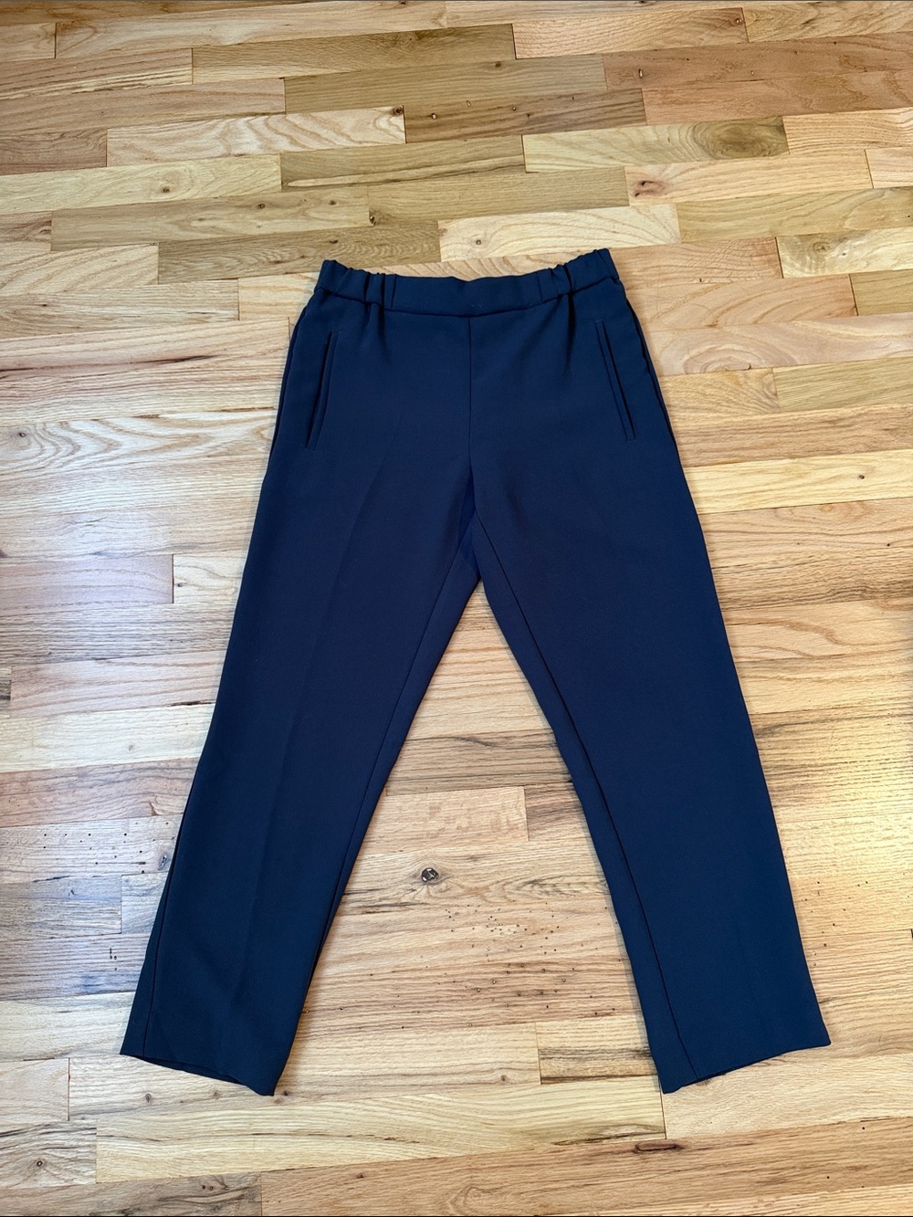 Wilfred Navy Tapered Dress Trousers